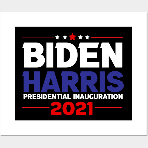 BIDEN HARRIS PRESIDENTIAL INAUGURATION 2021 Wall Art by Simplybollo